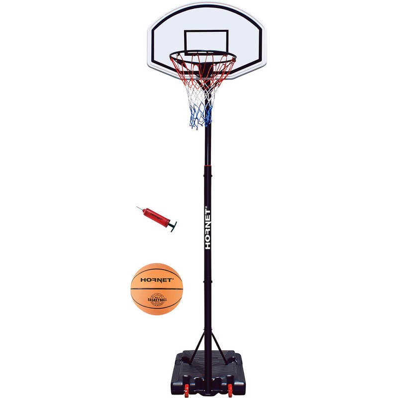 Hudora 71626 Basketballständer Hornet 260 mit Ball und Pumpe