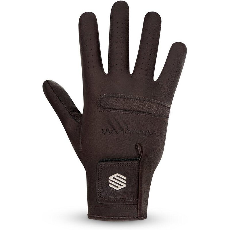 Men & Women Golf glove Fescue Dark Brown Right Brown