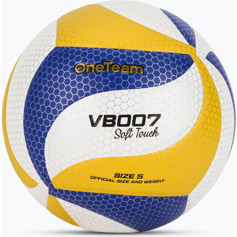 Volleyball OneTeam VB007 gelb/blau/weiß Größe 5