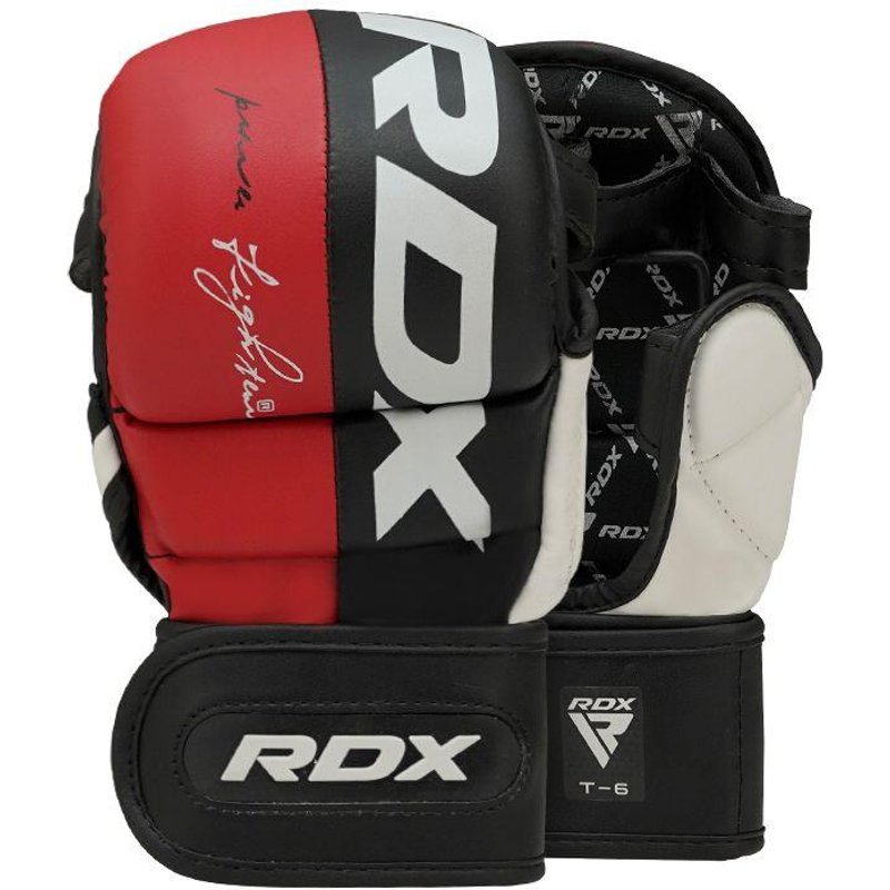 MMA Sparring Handschuhe RDX Rex T6 Plus – Rot und Schwarz – M