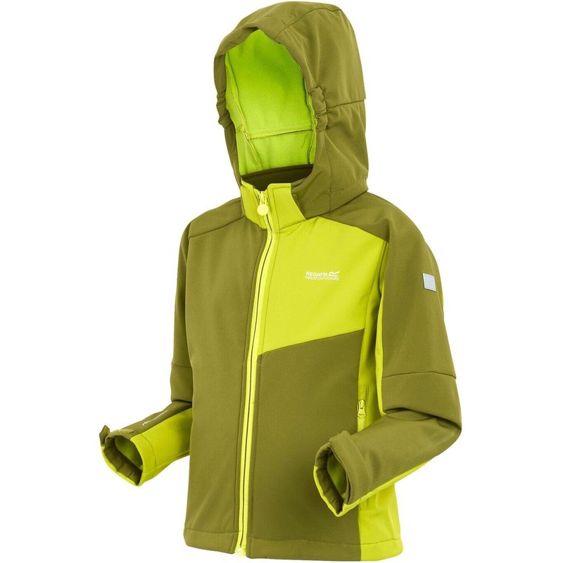 Regatta Acidity VIII Softshelljacke für Kinder mit Kapuze