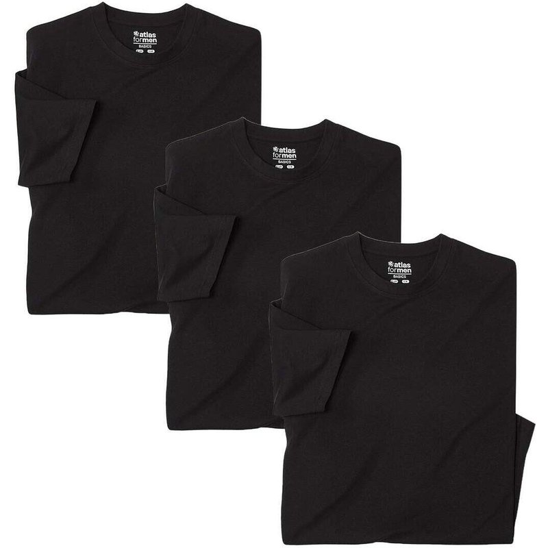 3er-Pack einfarbige T-Shirts
