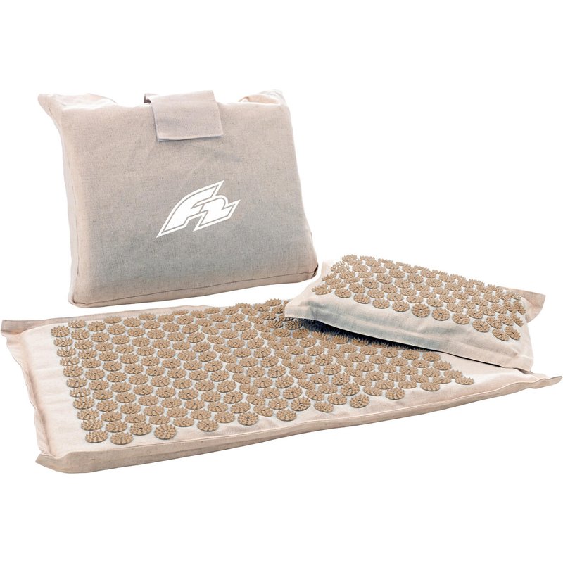 F2 Balance Board Reflexology Set Akkupressur Leinen 45,5x70,5cm Beige