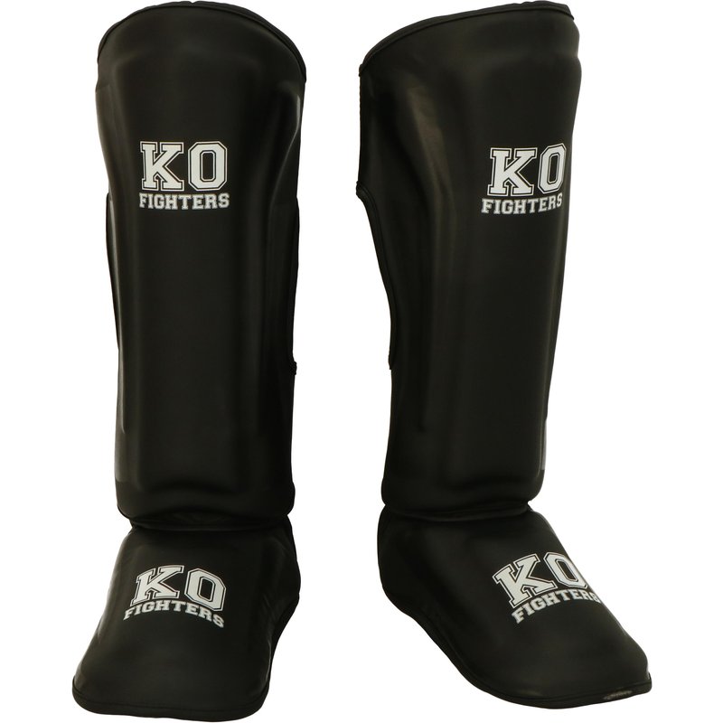 KO Fighters – Schienbeinschoner Kickboxen – Muay Thai & MMA – Schwarz