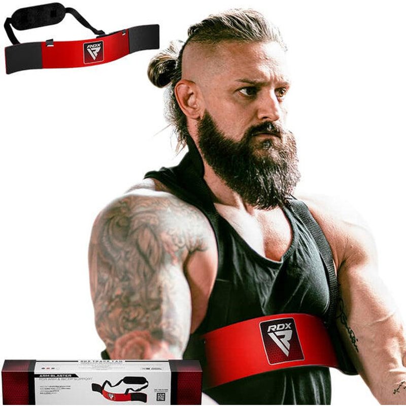 RDX T2 Arm Blaster für Bizeps-Curls Rot