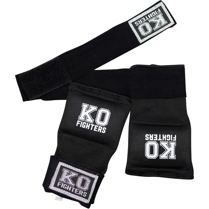 KO Fighters - Boxbandagen - Innenhandschuhe - Schwarz