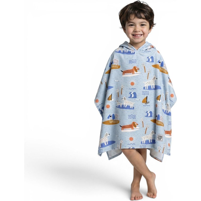 Kinder Surfen Handtuch-Poncho Mikrofaser Surf Pups