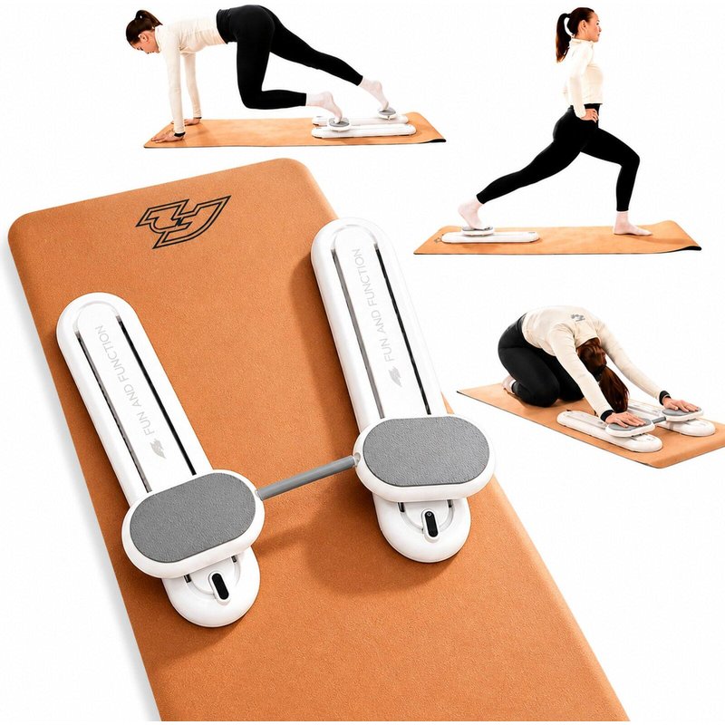 F2 Marken Pilates Board Core Pilates Muskel Training Yoga 64cm Weiss