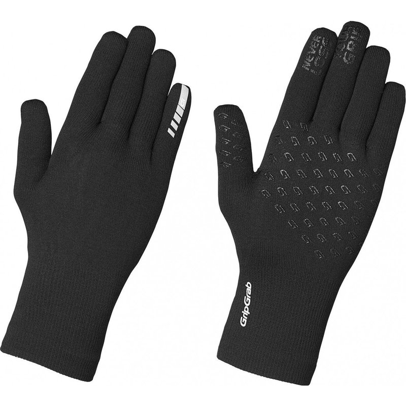 Fahrradhandschuhe Wasserdicht Gestrickt Schwarz - Größe XS/S