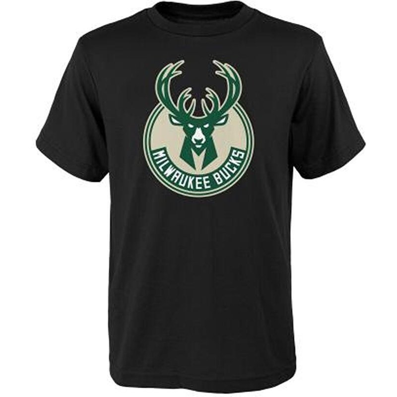 NBA Outerstuff Primary Logo SS TEE Milwaukee Bucks BS8 T-Shirt und Langarmshirt