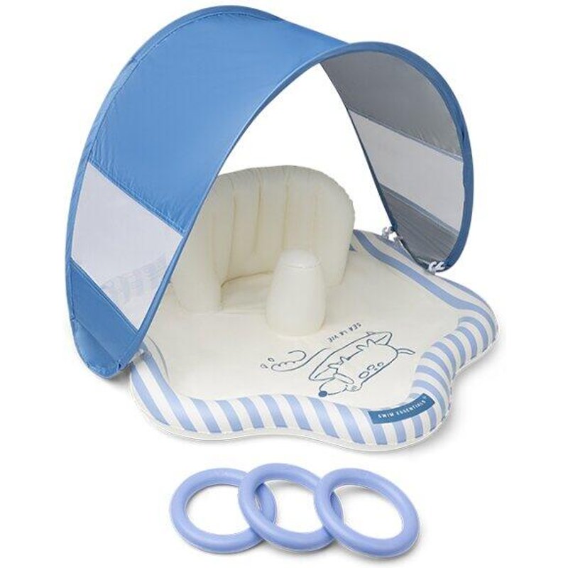 Swim Essentials Baby Plansch Matte 76 cm Blau - Surfer