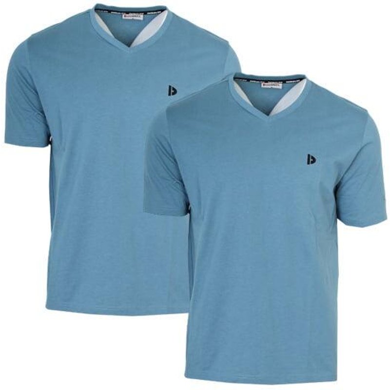 Berno Herren-T-Shirt mit V-Ausschnitt, 100 % Baumwolle