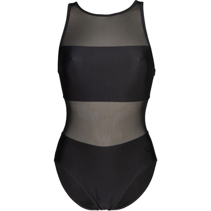 Arena Mesh Panels Swimsuit Vent Schwarze