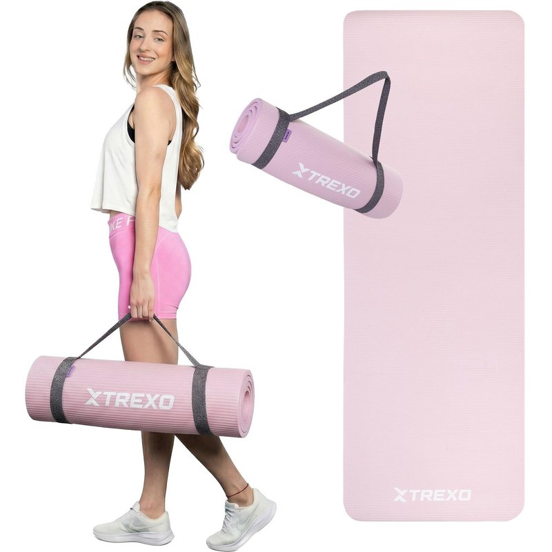 XTREXO NBR 15 mm Trainingsmatte mit Gürtel