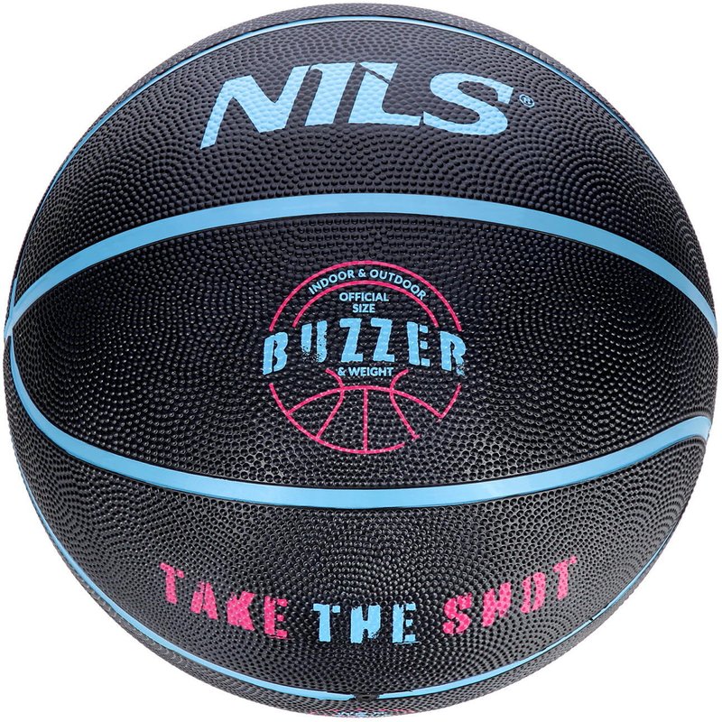 Basketball NILS Buzzer NPK271 Größe 7, Gummi, Outdoor