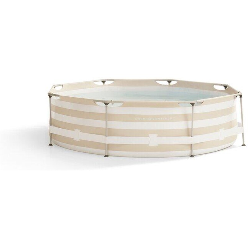 Swim Essentials Runder Rahmenpool beige, 305 x 76 cm