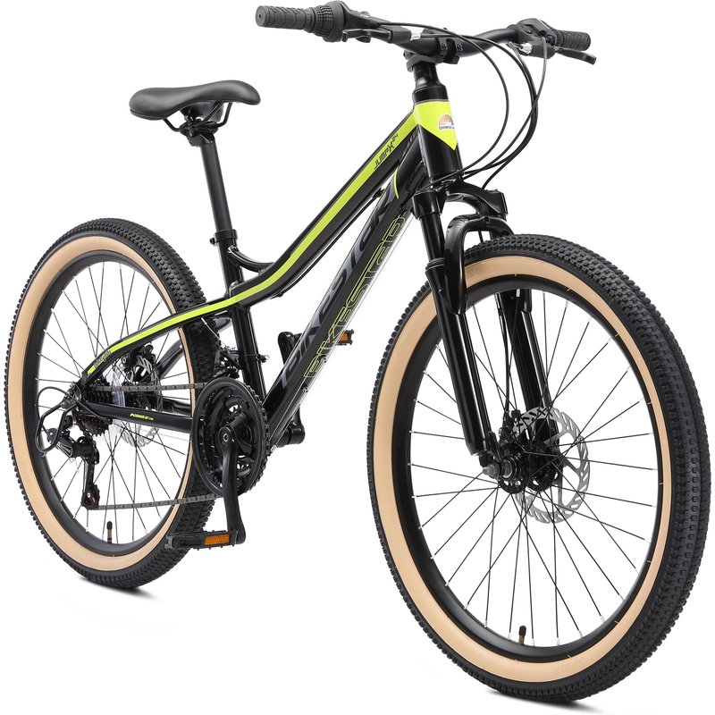 MTB 24" aluminium, Kinderrad 9 Jahre, hardtail, 21 Gang, Scheibenbremse