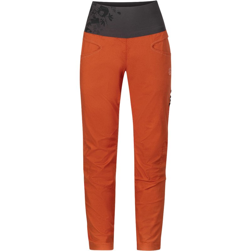 Atmungsaktive Damen-Kletterhose mit verstellbarem Bund RAFIKI orange