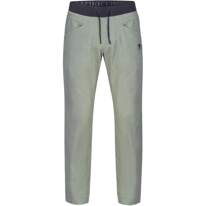 Herren-Leinenhose für den Sommer zum Klettern und für den Alltag RAFIKI grün