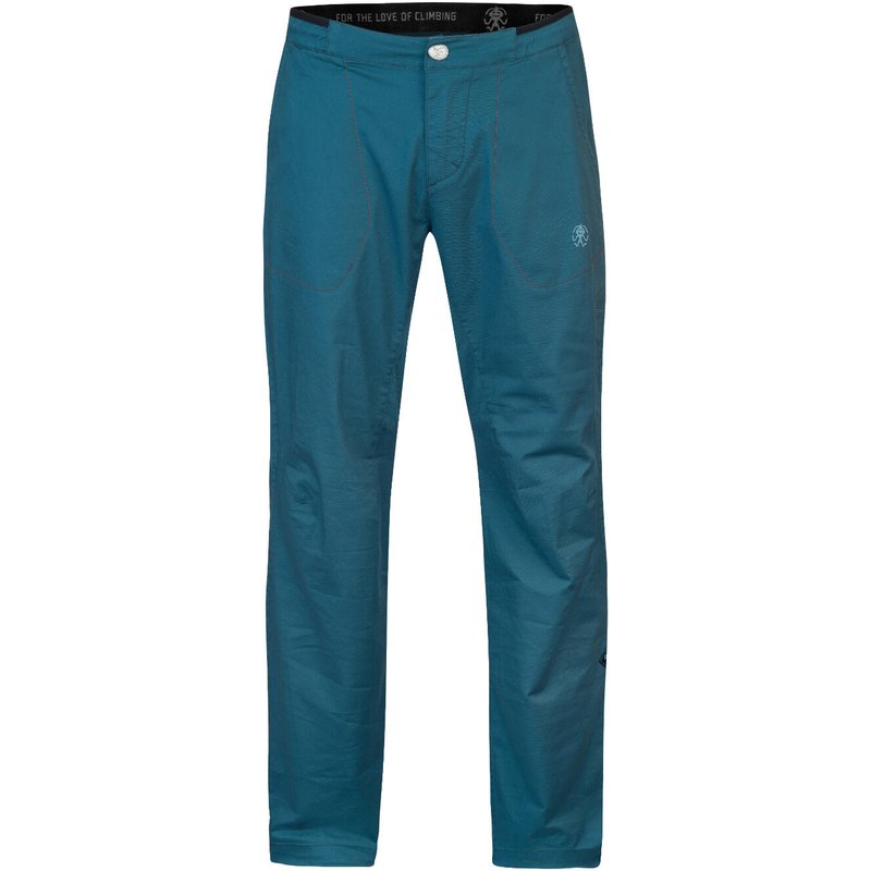 Herren-Baumwoll-Kletterhose RAFIKI mit bewährtem Schnitt blau