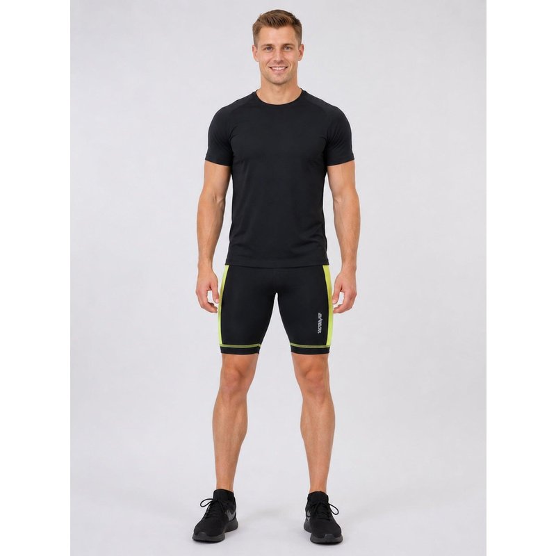 Herren Laufhose Kurz Pro Air Schwarz Neon