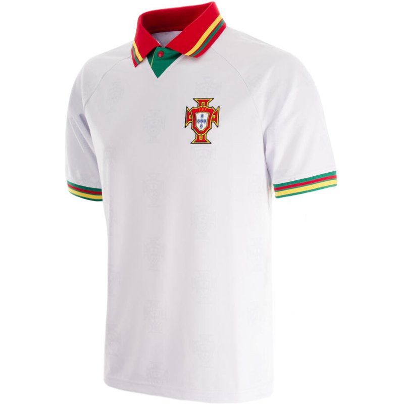 Portugal 1995 - Retro Auswärtstrikot - Weiß – COPA Football