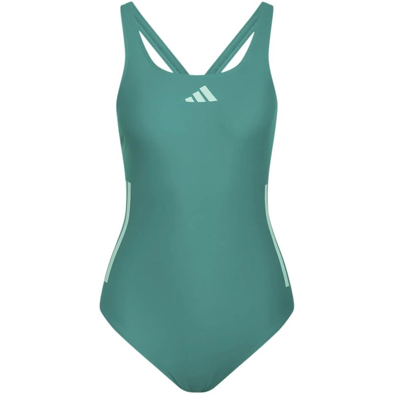 Einteiler Badeanzug Rücken C Damen adidas 3-Stripes