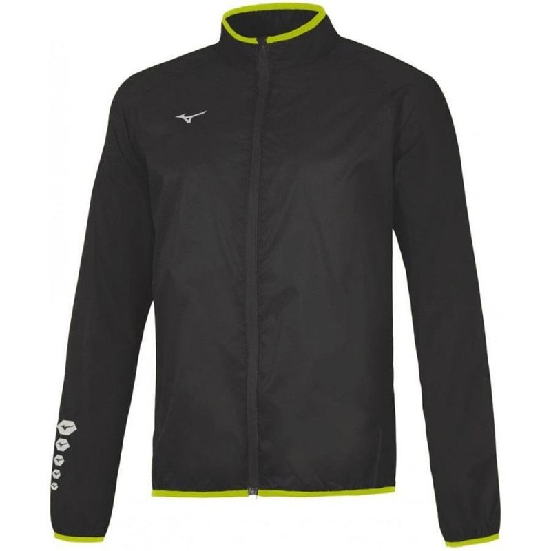 Mizuno Team Regenjacke Windbreaker Schwarz Herren