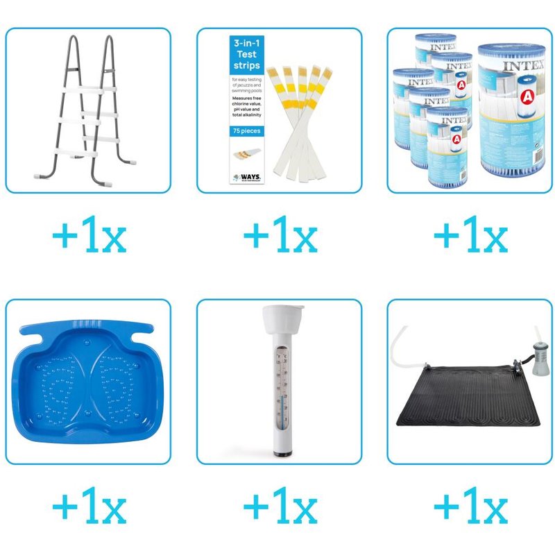 Pool-Zubehörset - 28158GN - 6-delig