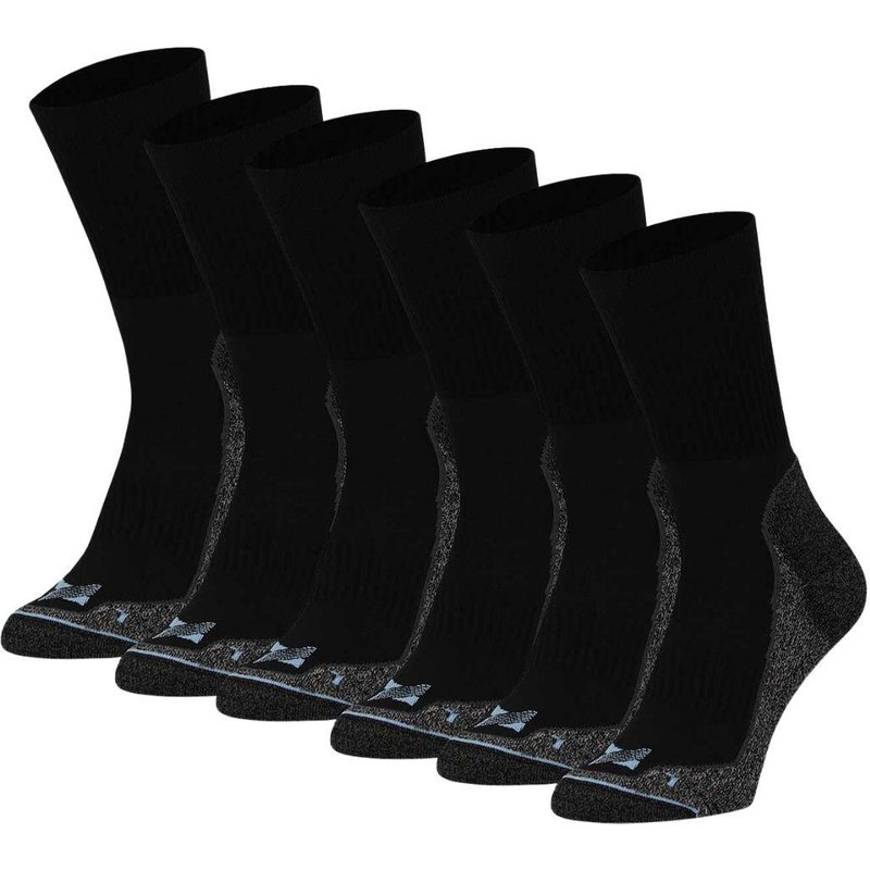 Arbeitssocken Herren cool – 6 Paar – schwarz multi