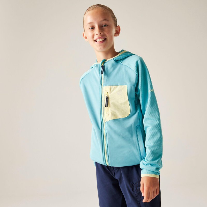 Kids Expedition Kapuzen-Midlayer mit durchgehendem Reißverschluss