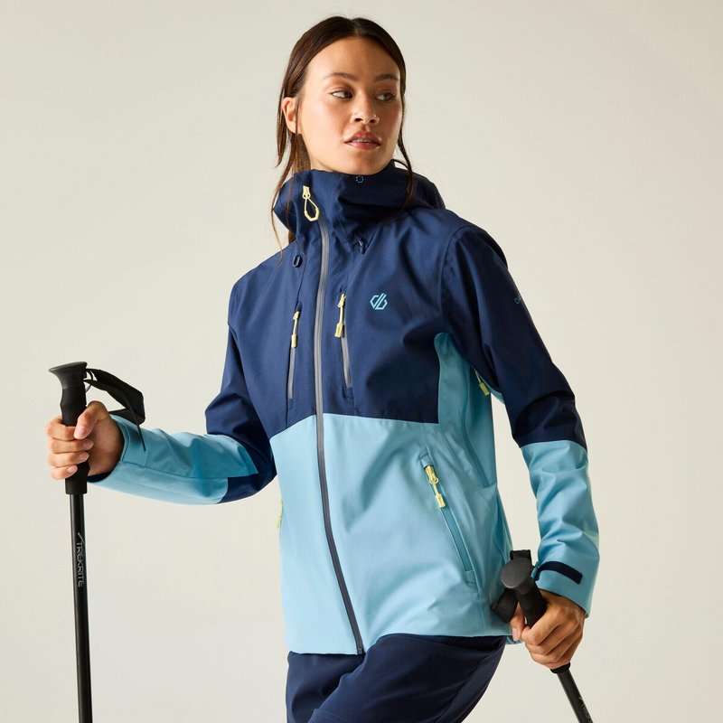 Diverging II Damen-Wanderjacke mit Kapuze und Einsätzen, wasserdicht