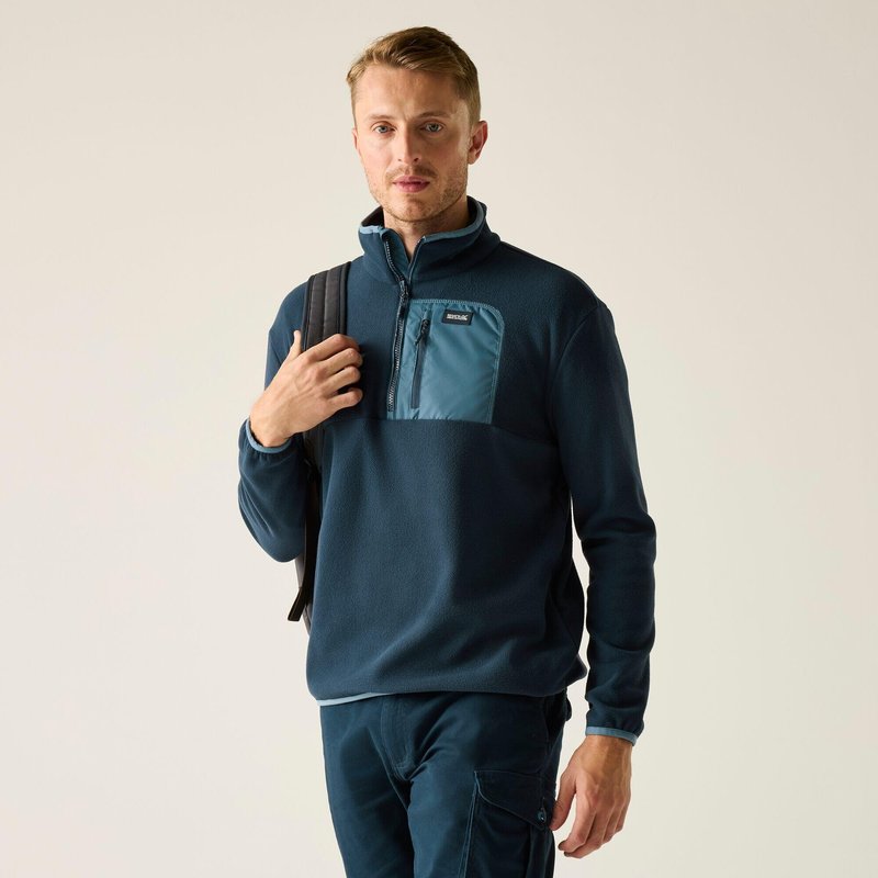 Frankie Fleecejacke für Herren mit halbem Reißverschluss
