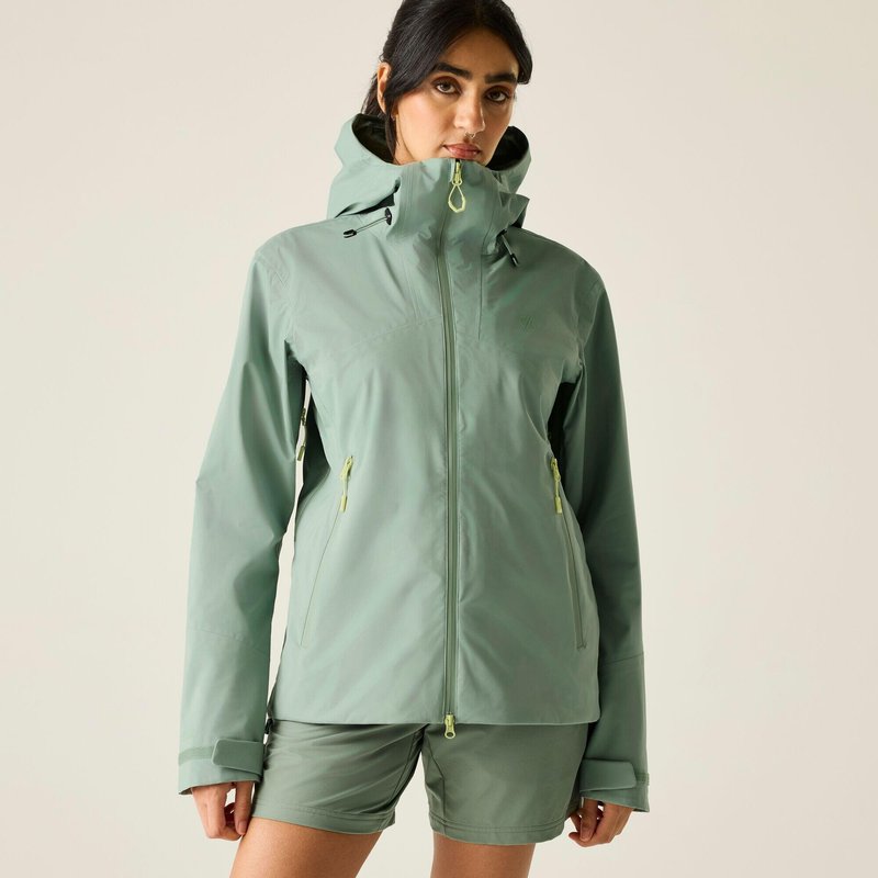 Haik Damen 3-Lagen leichte, wasserdichte Wanderjacke mit Kapuze