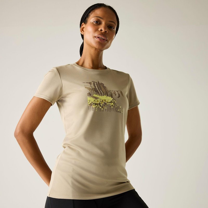 Damen Fingal Kurzarm-T-Shirt mit Grafik