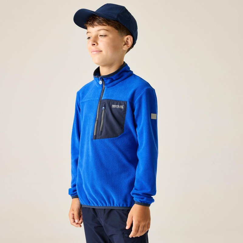 Frankie Fleecejacke für Kinder (halber Reißverschluss)