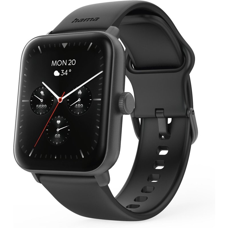 HAMA Smartwatch 6010 Refurbished, GPS, 44mm, Schwarz