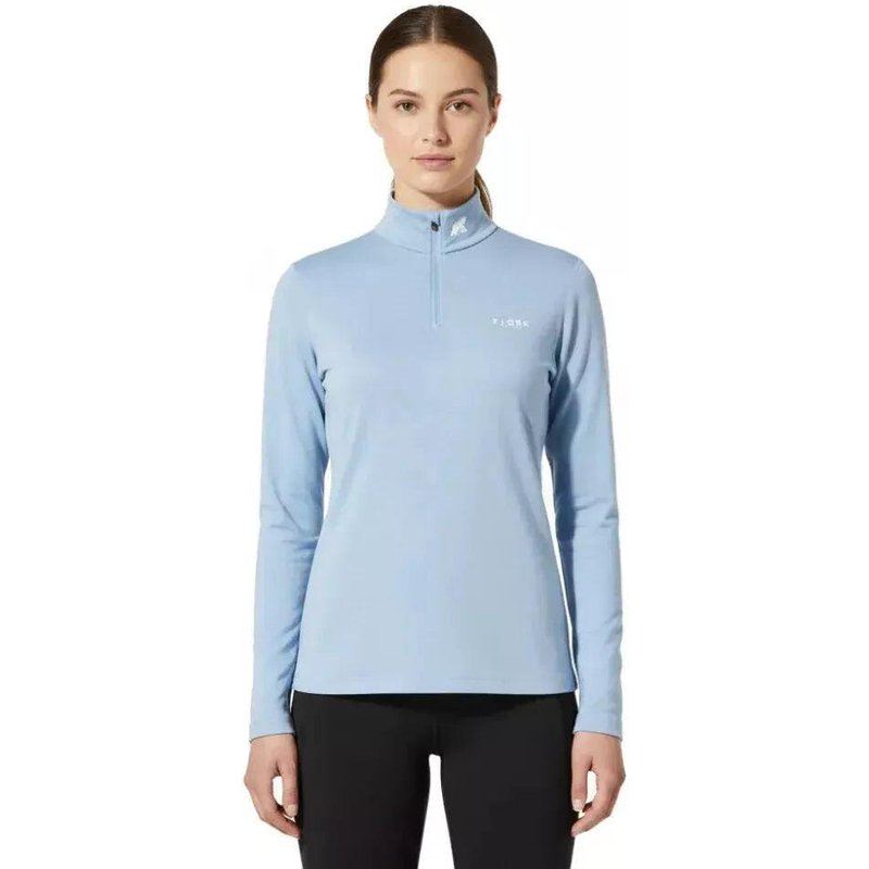 Damen-T-Shirt aus 100% Merinowolle mit langen Ärmeln - Bjork 210 Zip