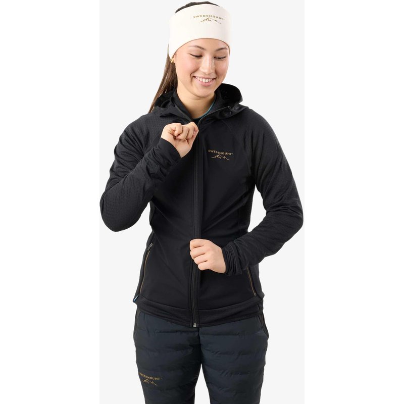 Damen Langlaufjacke Nordic Wind wasserabweisend atmungsaktiv Full Zip Kapuze W