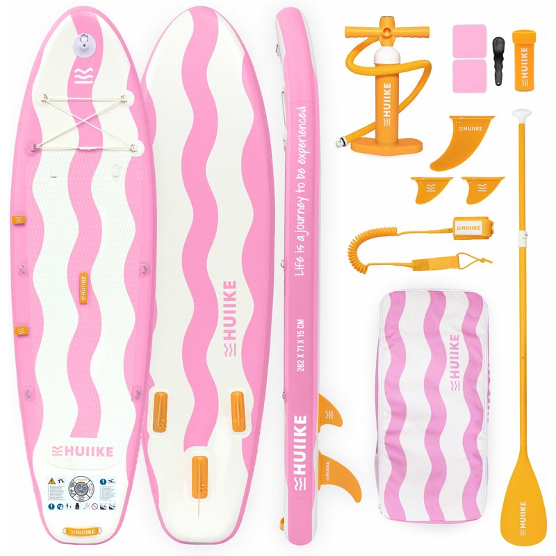 Stand Up Paddling Board Kinder Aufblasbar 8’7” mit Zubehör, bis 80 kg, Pink