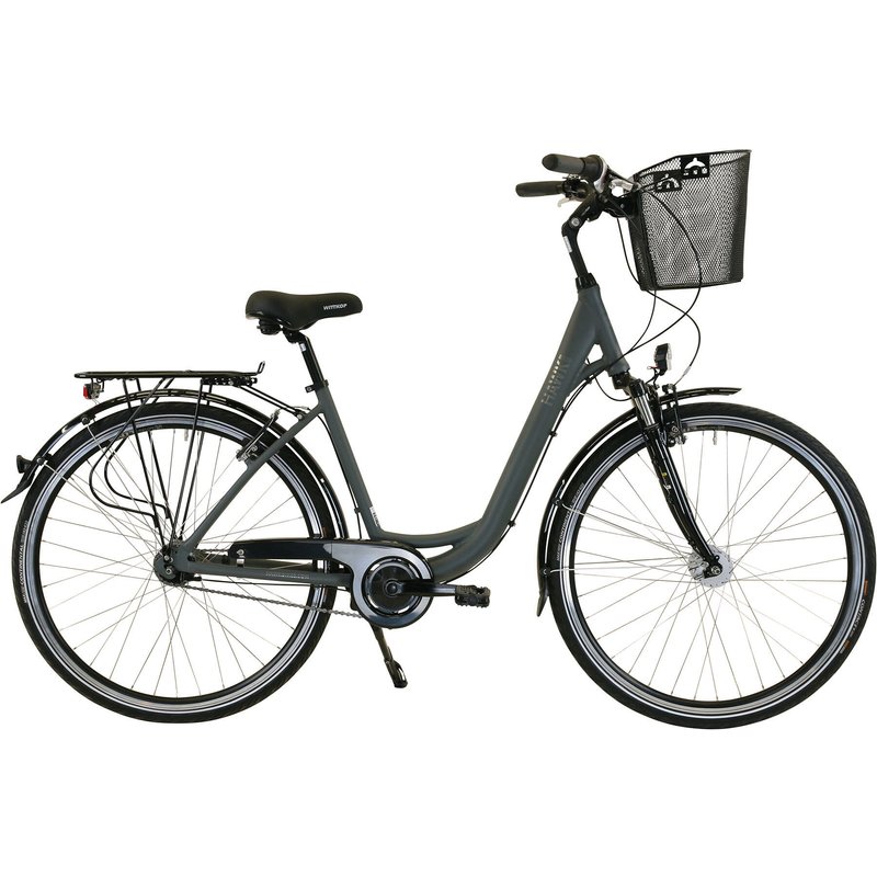 HAWK City Wave Deluxe Plus Fahrrad Grey 7-Gang 26 Zoll