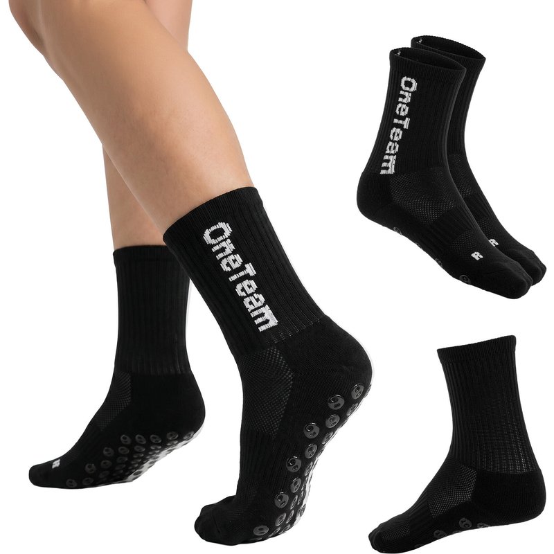 Kinder-Fußballsocken OneTeam Precision Grip rutschfest 2er-Pack