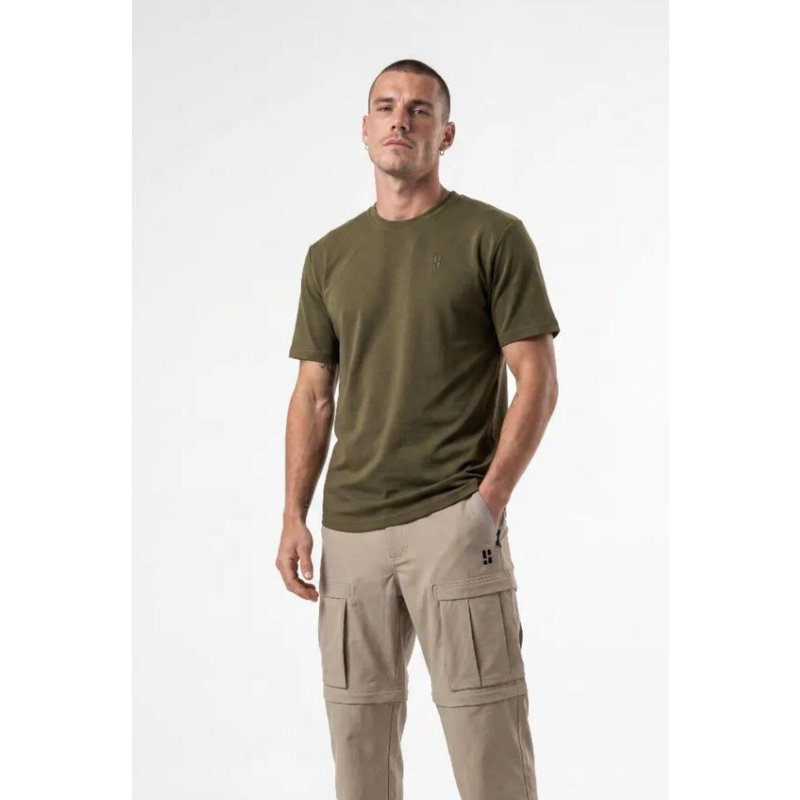 Outdoor-T-Shirt aus Merinowolle - Herren - SOLX - Olivgrün