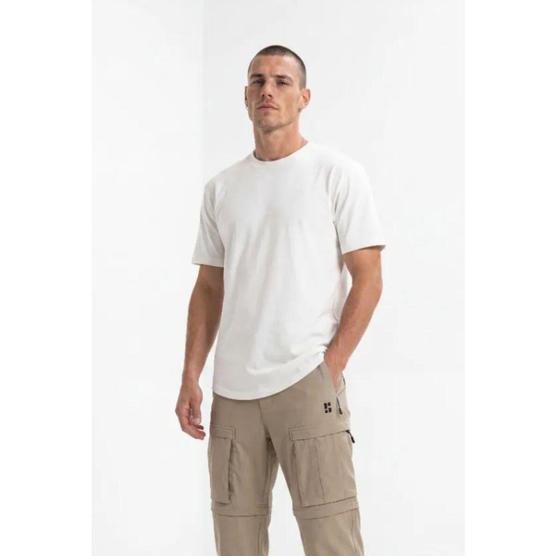 Poederbaas Herren Outdoor T-Shirt aus Merinowolle SOLX Off White