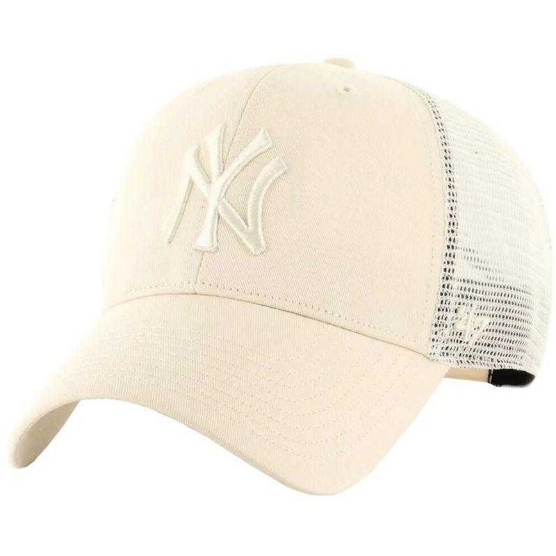 "MLB" Trucker Cap Damen und Herren Beige/Cremefarbe