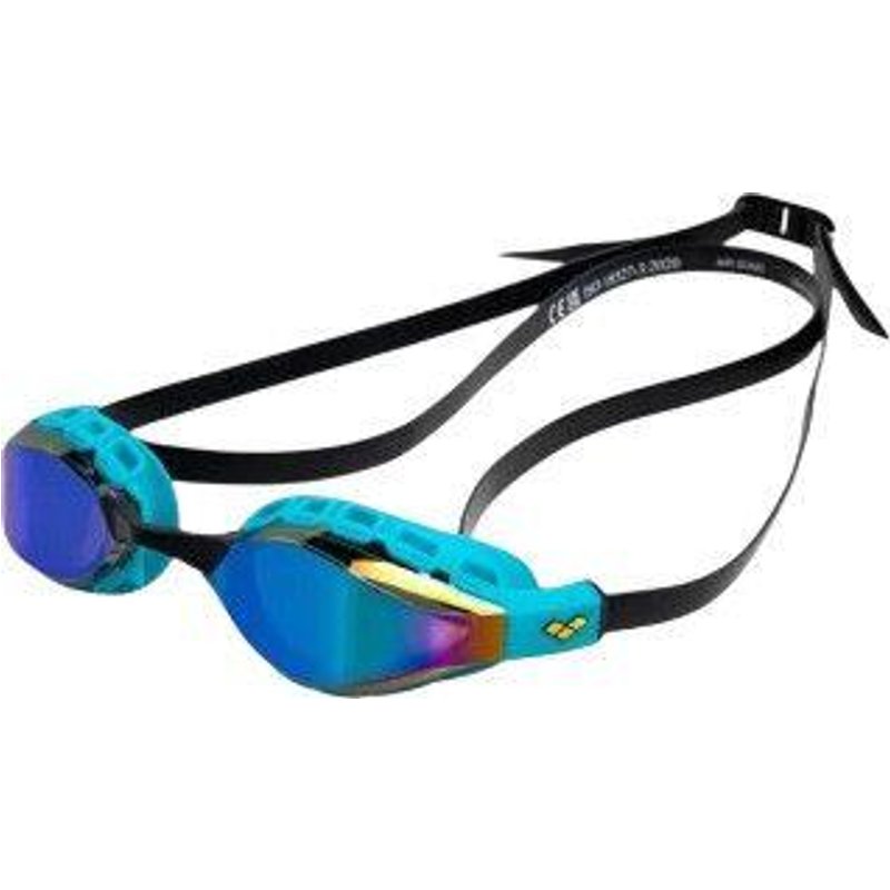 Arena Schwimmbrille mit verspiegelten Gläsern Air Sonic Mirror Schwarz und Blau
