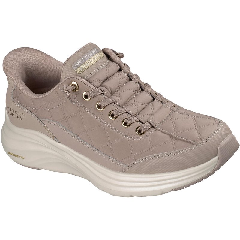 Skechers Damen Slip-ins Sneaker Contour Foam Cozy Fit 150413 TPE Beige
