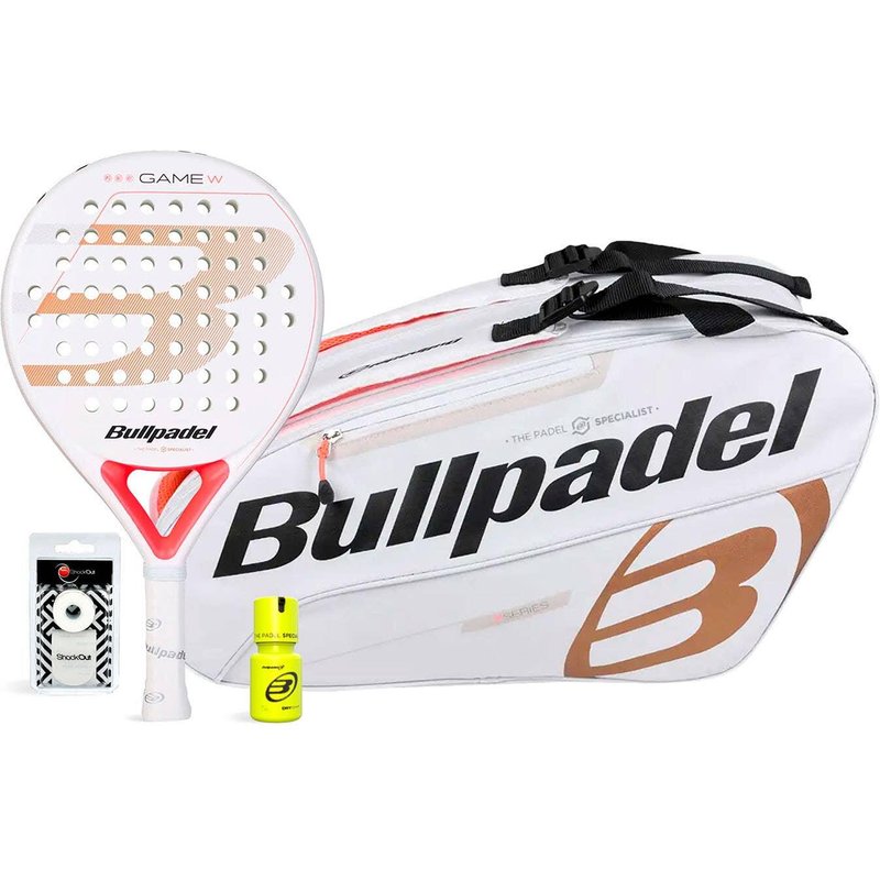 Pack Bullpdel Game Woman Padeltasche Weiss Dry Grip