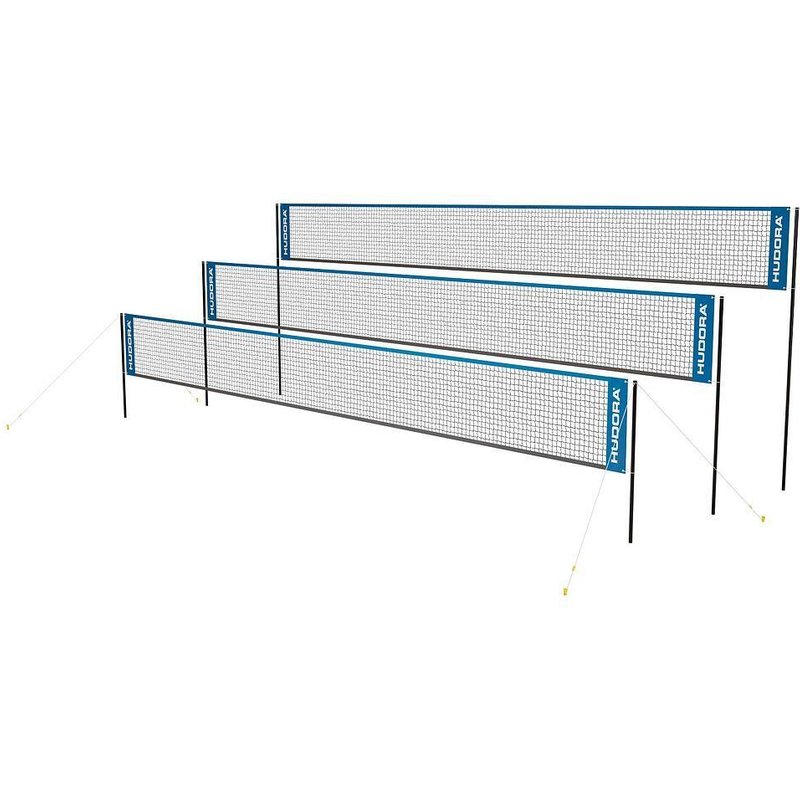 Hudora Volleyball und Badmintonnetz Set