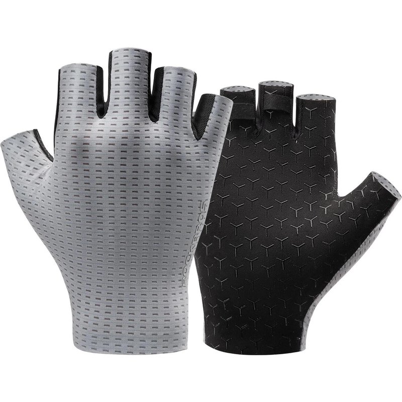 ROCKBROS Fingerlose Sporthandschuhe mit Reflektor